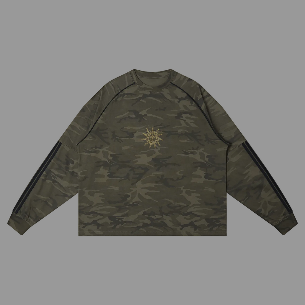 Unisex Camo Loose Long Sleeve T-Shirt