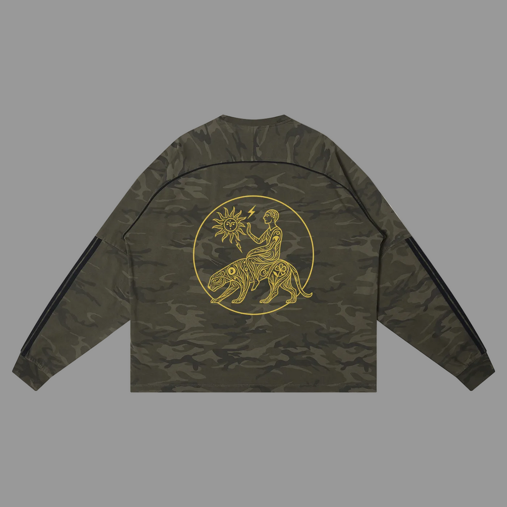 Unisex Camo Loose Long Sleeve T-Shirt