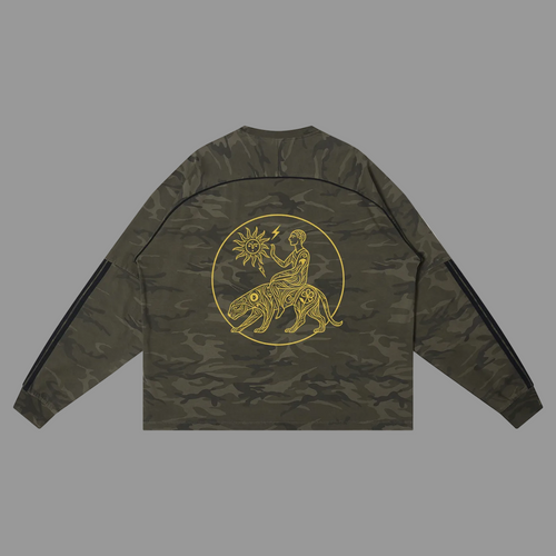 Unisex Camo Loose Long Sleeve T-Shirt